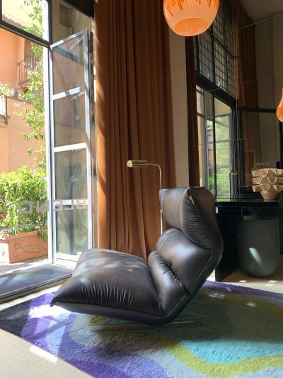 Vittorio Varo Vittorio Varo Canestrari lounge chair for 1P Italy 1970s