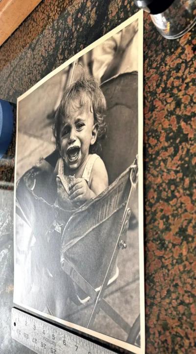 Vivian Maier Crying Child in Stroller Vintage Print Female Street Photographer