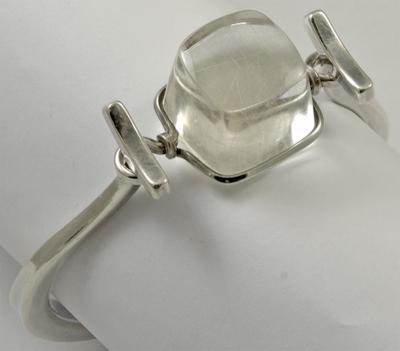 Vivianna Torun B low H be Georg Jensen Bracelet with Rutilated Quartz Torun