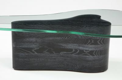 Vladimir Kagan 1960s Biomorphic Custom Made Cerused Oak Coffee Table