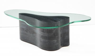 Vladimir Kagan 1960s Biomorphic Custom Made Cerused Oak Coffee Table