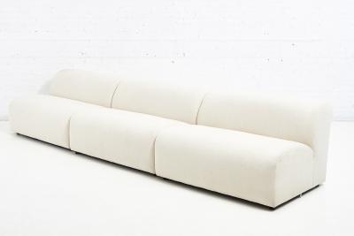 Vladimir Kagan 3 Piece Modular Sofa by Vladimir Kagan for Preview 1988