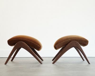 Vladimir Kagan Contour Stools by Vladimir Kagan