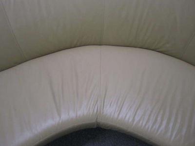 Vladimir Kagan Fabulous Sculptural Modern Vladimir Kagan Leather Bilbao Sofa Mid century