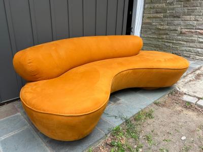 Vladimir Kagan Gorgeous Butternut Vladimir Kagan Serpentine Cloud Sofa Mid Century Modern
