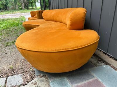 Vladimir Kagan Gorgeous Butternut Vladimir Kagan Serpentine Cloud Sofa Mid Century Modern