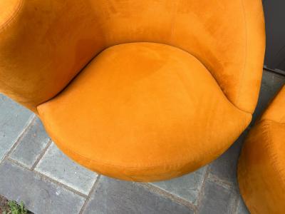 Vladimir Kagan Gorgeous Pair Vladimir Kagan Directional Swivel Nautilus Chair Mid Century