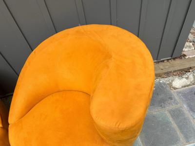 Vladimir Kagan Gorgeous Pair Vladimir Kagan Directional Swivel Nautilus Chair Mid Century