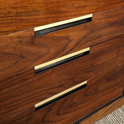 Vladimir Kagan Important Mid Century Vladimir Kagan Rosewood Chest of Drawers w Brass Hardware