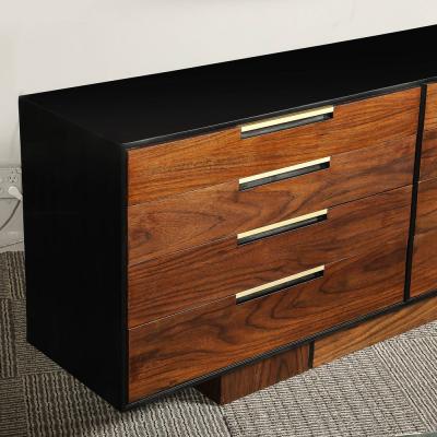 Vladimir Kagan Important Mid Century Vladimir Kagan Rosewood Chest of Drawers w Brass Hardware
