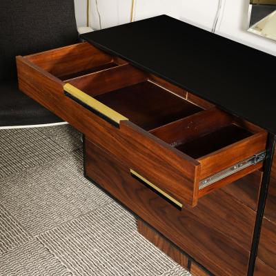 Vladimir Kagan Important Mid Century Vladimir Kagan Rosewood Chest of Drawers w Brass Hardware