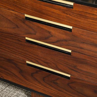 Vladimir Kagan Important Mid Century Vladimir Kagan Rosewood Chest of Drawers w Brass Hardware