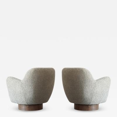 Vladimir Kagan Kagan Dreyfuss Swivel Chairs Model 100A by Vladimir Kagan