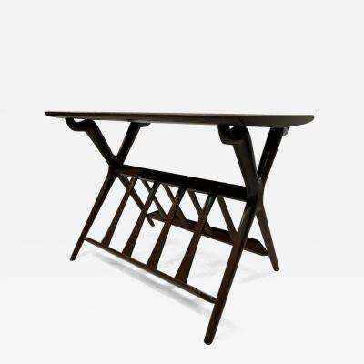 Vladimir Kagan MID CENTURY MAGAZINE RACK IN THE MANNER OF VLADIMIR KAGAN