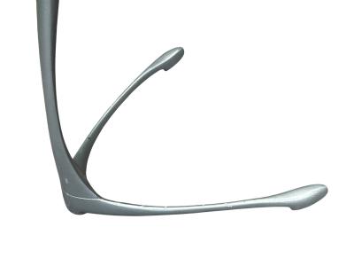 Vladimir Kagan MODERNIST ALUMINUM UNICORN SIDE TABLES IN THE MANNER OF VLADIMIR KAGAN