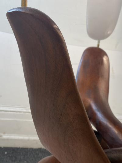 Vladimir Kagan MODERNIST ORGANIC SCULPTED INTERLOCKING WOOD TABLE ATTRIBUTED TO VLADIMIR KAGAN