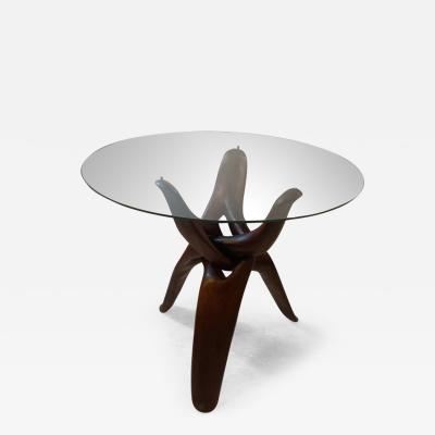 Vladimir Kagan Modernist Organic Sculpted Interlocking Wood Table Attributed To Vladimir Kagan Modernist Organic, Vladimir Kagan Sculpted Coffee Table