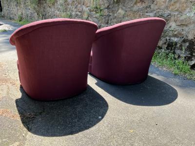 Vladimir Kagan MODERNIST RAINBOW DESIGN SWIVEL CHAIRS ATTRIBUTED TO VLADIMIR KAGAN
