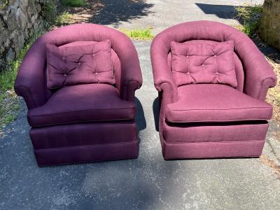 Vladimir Kagan MODERNIST RAINBOW DESIGN SWIVEL CHAIRS ATTRIBUTED TO VLADIMIR KAGAN