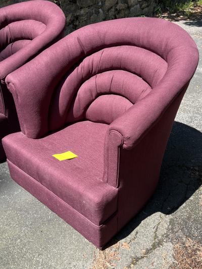 Vladimir Kagan MODERNIST RAINBOW DESIGN SWIVEL CHAIRS ATTRIBUTED TO VLADIMIR KAGAN