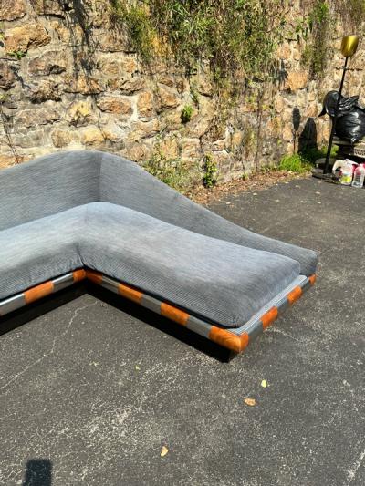 Vladimir Kagan MONUMENTAL CURVACEOUS MODERN L SHAPED SOFA IN THE MANNER OF VLADIMIR KAGAN