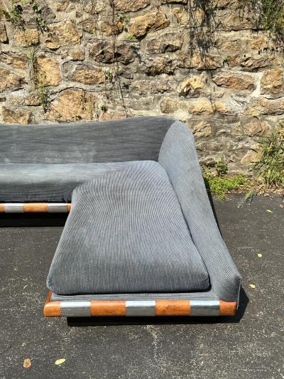 Vladimir Kagan MONUMENTAL CURVACEOUS MODERN L SHAPED SOFA IN THE MANNER OF VLADIMIR KAGAN