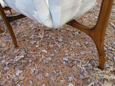 Vladimir Kagan Magnificent Pair Vladimir Kagan style Sculptural 3 Leg Lounge Chairs Mid Century