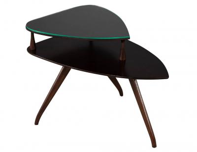 Vladimir Kagan Mid Century Modern Walnut Accent Table