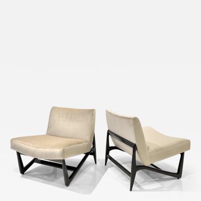 Vladimir Kagan PAIR OF 1960S SCULPTURAL SLIPPER CHAIRS