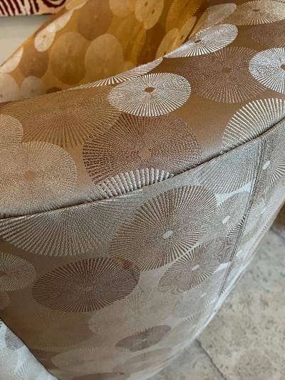 Vladimir Kagan Pair Nautilus Swivel Club Chairs by Vladimir Kagan