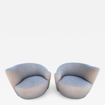 Vladimir Kagan Pair Of Vladimir Kagan For Weiman Nautilus Swivel Chairs