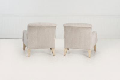 Vladimir Kagan Pair of Kagan Style Lounge Chairs for Design Studio 1980c