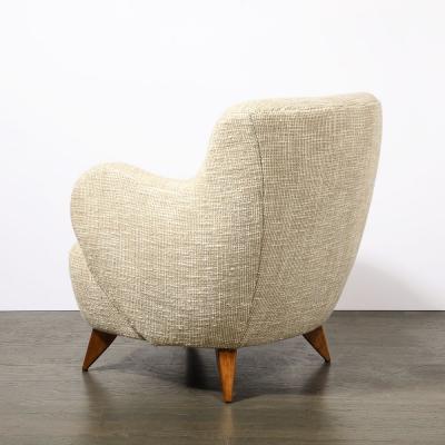 Vladimir Kagan Pair of Mid Century Documented Walnut Barrel Chairs by Vladimir Kagan 1947