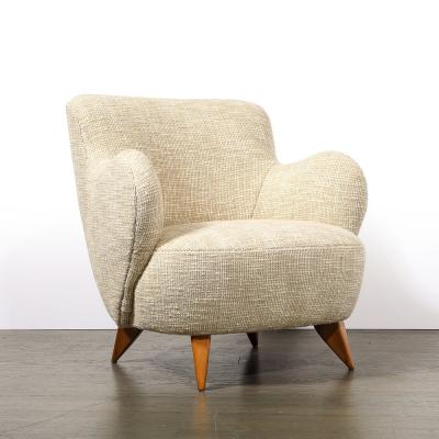 Vladimir Kagan Pair of Mid Century Documented Walnut Barrel Chairs by Vladimir Kagan 1947