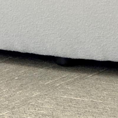 Vladimir Kagan Pair of Mid Century Modern Organic Vladimir Kagan Bilbao Sofas White Boucle