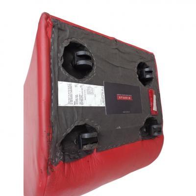 Vladimir Kagan Pair of Vladimir Kagan Rock Star His and Her Lounge Chairs and Ottoman