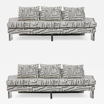 Vladimir Kagan Pair of Vladimir Kagan Sofas Newly Upholstered