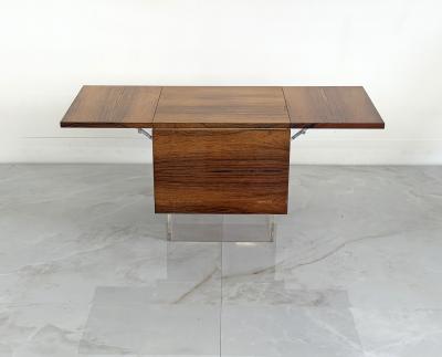 Vladimir Kagan Rare Rosewood Lucite Tic Tac Toe Expandable Coffee Table by Vladimir Kagan