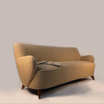 Vladimir Kagan Rare Vladimir Kagan Barrel Sofa Circa 1950s