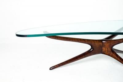 Vladimir Kagan Rare Vladimir Kagan Tri Symmetric Walnut Coffee Table