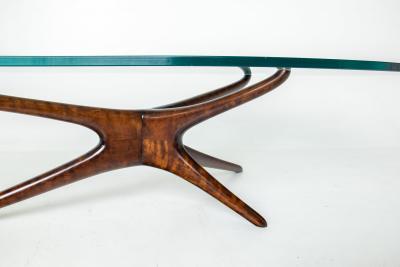 Vladimir Kagan Rare Vladimir Kagan Tri Symmetric Walnut Coffee Table