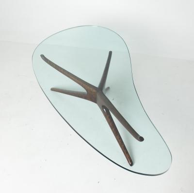 Vladimir Kagan Rare Vladimir Kagan Tri Symmetric Walnut Coffee Table
