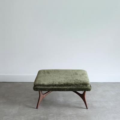 Vladimir Kagan Sculptural Walnut Ottoman by Vladimir Kagan C 1950s