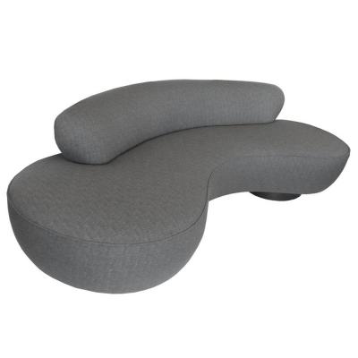 Vladimir Kagan Serpentine Sofa by Vladimir Kagan with Walnut Base for Directional