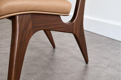 Vladimir Kagan Set of Six Vladimir Kagan Sculpted Sling Dining Chairs Model VK 101