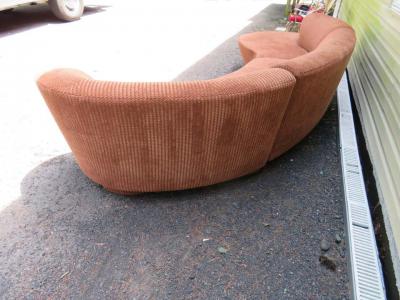 Vladimir Kagan Spectacular Vladimir Kagan Curved 3 Piece Cloud Sofa Sectional Directional