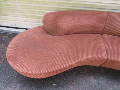 Vladimir Kagan Spectacular Vladimir Kagan Curved 3 Piece Cloud Sofa Sectional Directional