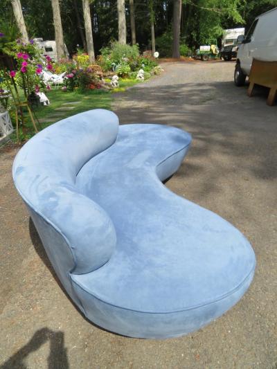 Vladimir Kagan Stunning Pair Vladimir Kagan Serpentine Directional Cloud Sofas Mid Century