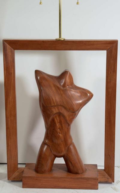 Vladimir Kagan Stunning Pair of Vladimir Kagan Modernistic Female Male Torso Lamps