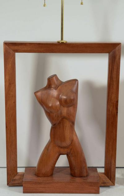 Vladimir Kagan Stunning Pair of Vladimir Kagan Modernistic Female Male Torso Lamps